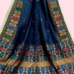 Mercerized Cotton Jamdani Saree 01