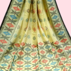 Mercerized Cotton Jamdani Saree 02