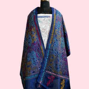 Unique Reverse Kantha Stole 03