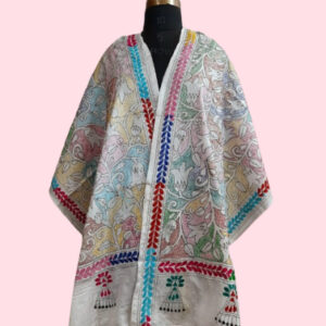 Unique Reverse Kantha Stole 01